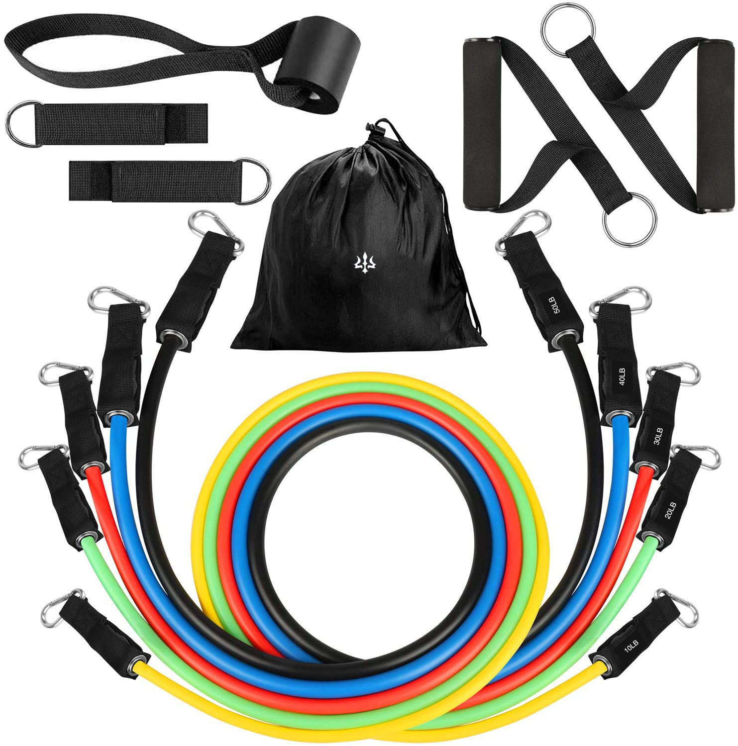 Resistance Bands (Cable/rope) 11 Pcs Set